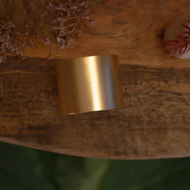 Bracciale largo in alluminio versione dorata