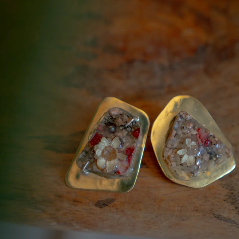 Orecchini Sabbie Antiche (lamina in ottone)
