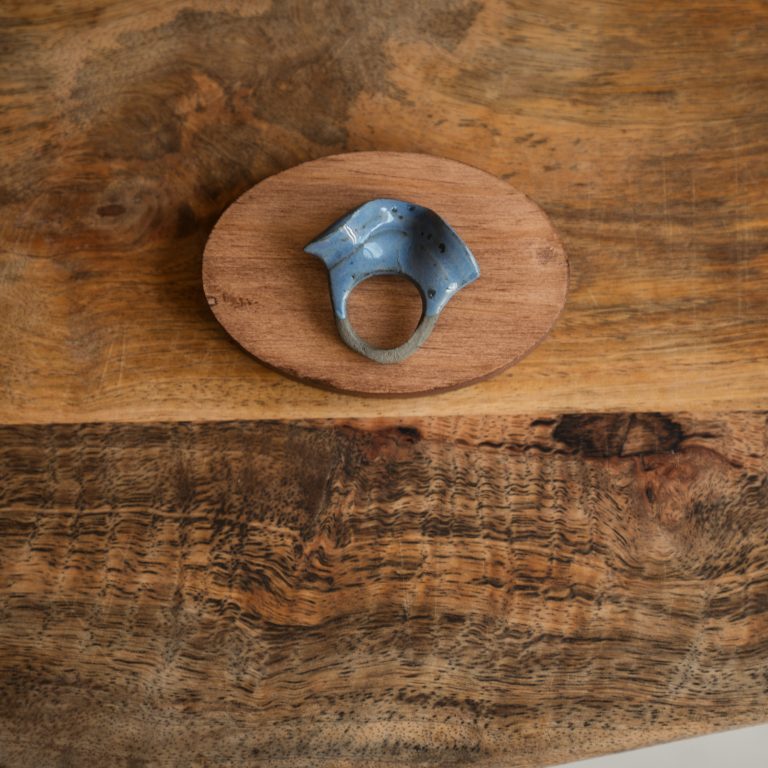Anello Garça azzurro scuro