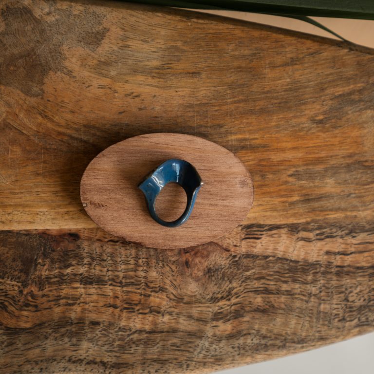 Anello Garça blu scuro