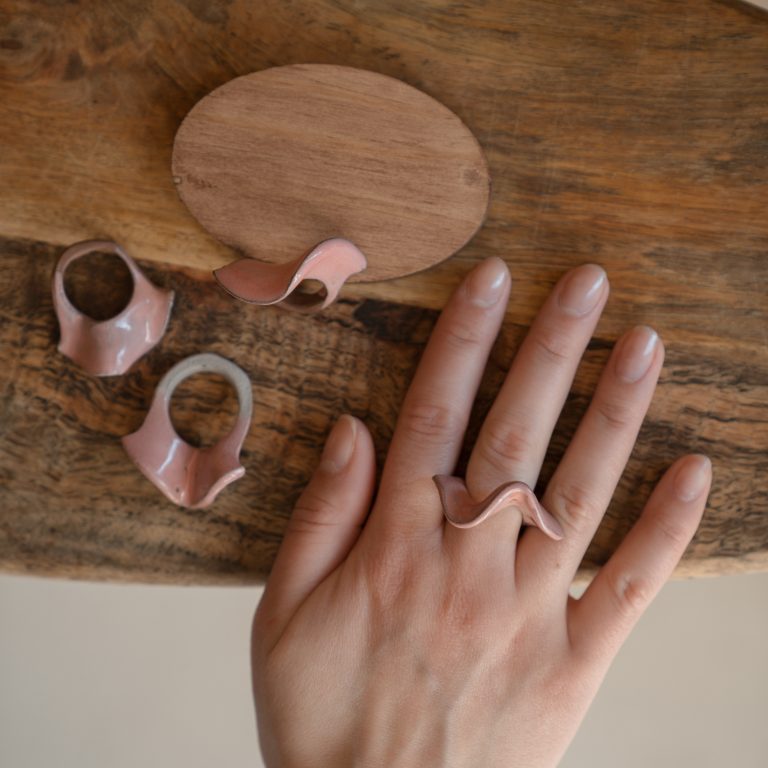 Anello Garça rosa